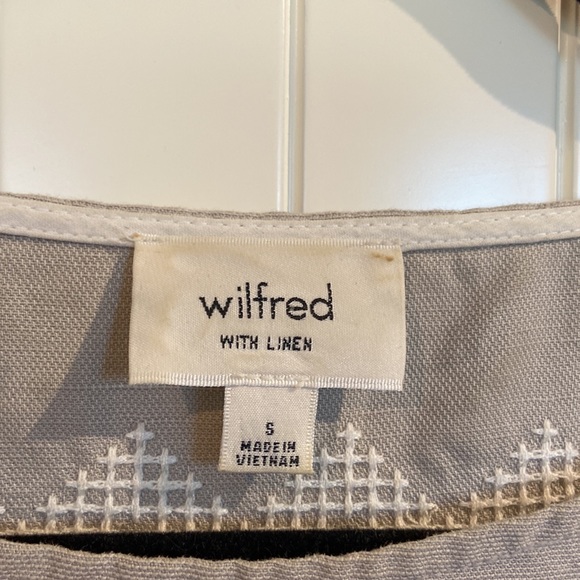 WILFRED ARITZIA Blondelle linen shift dress w/ pockets! Small - Picture 4 of 6